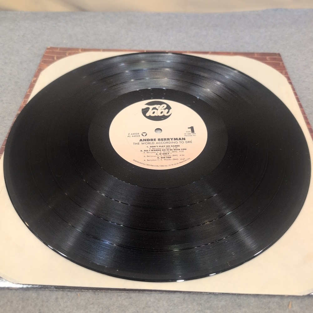 Andre Berryman The World According to Dre Vinyl LP 1988 Tabu Records Z 44028 - Picture 3 of 6